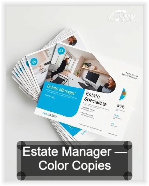 Estate Manager business card design sample