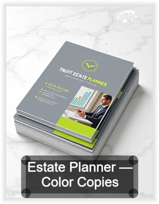 Estate Planner business card design sample