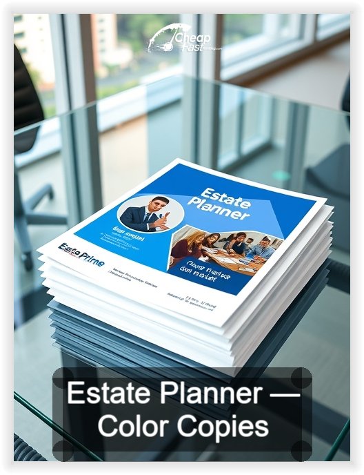 Estate Planner business card design sample