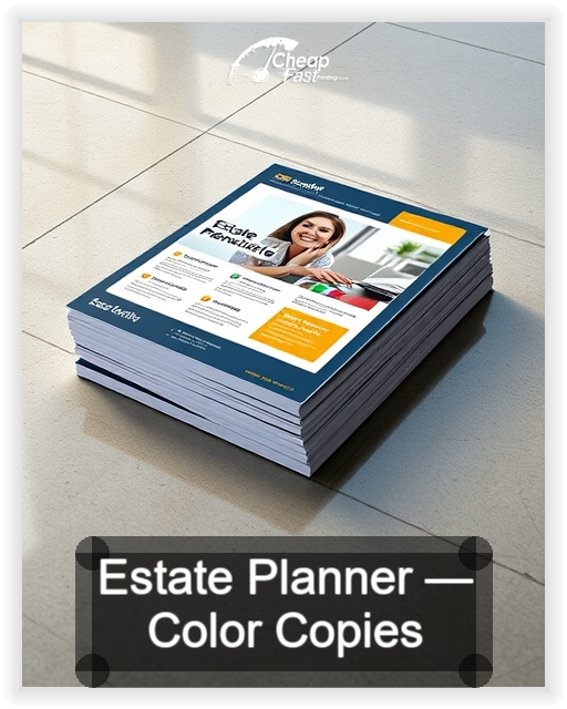 Estate Planner business card design sample