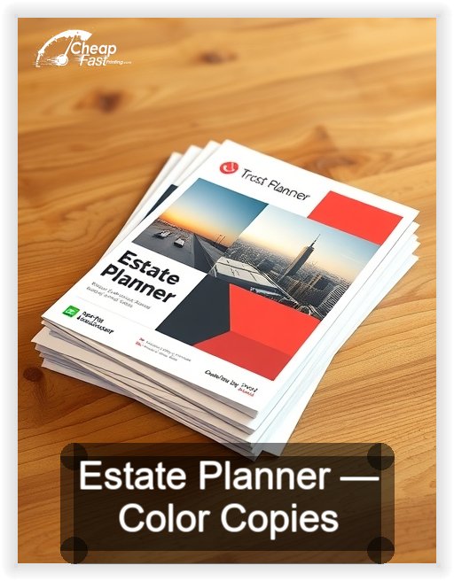 Estate Planner business card design sample