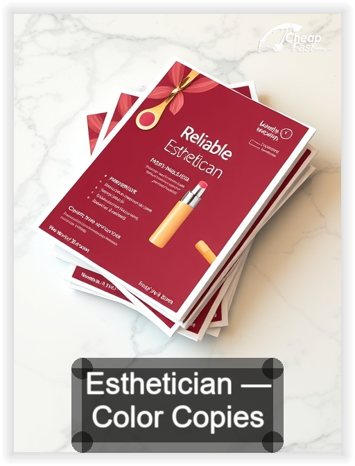 Esthetician business card design sample