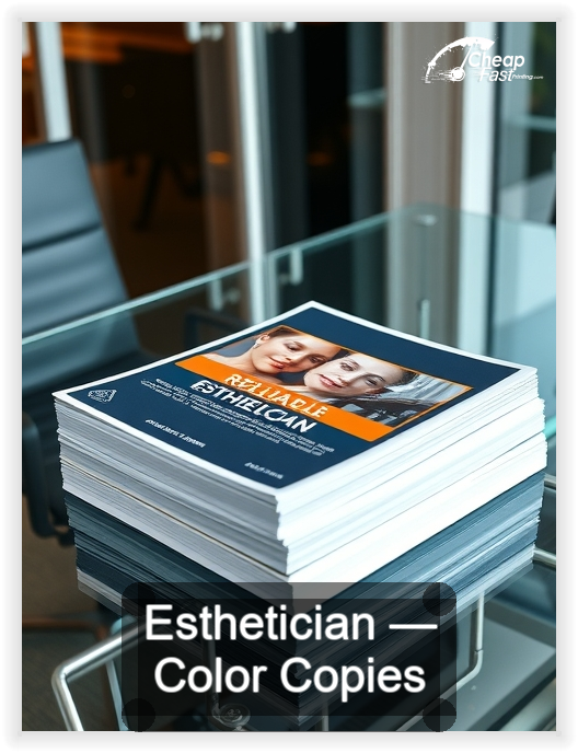 Esthetician business card design sample