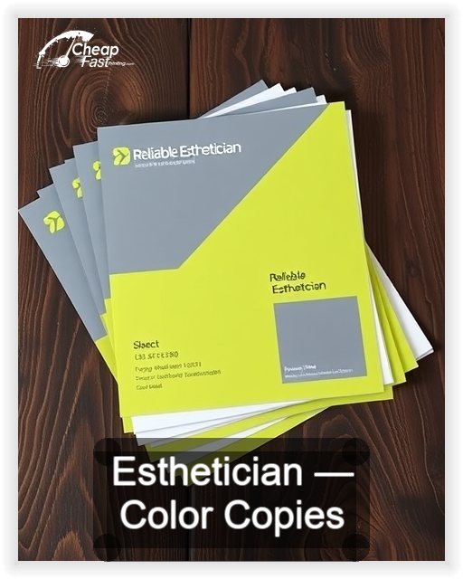 Esthetician business card design sample