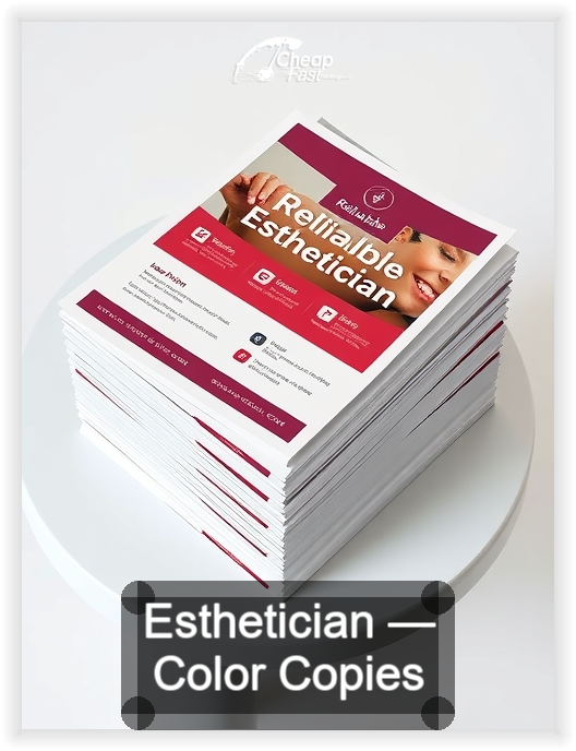 Esthetician business card design sample