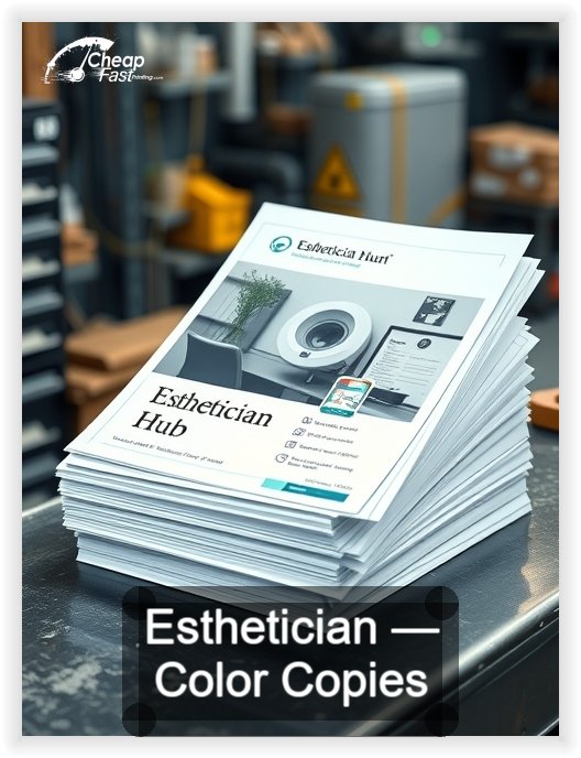 Esthetician business card design sample