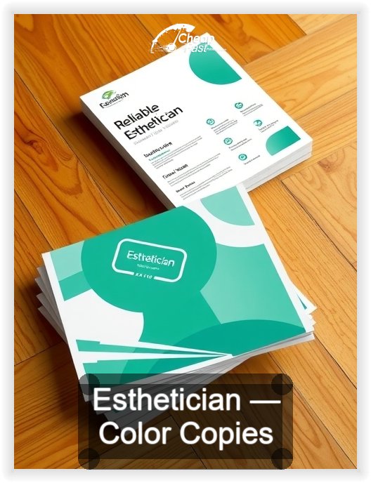Esthetician business card design sample