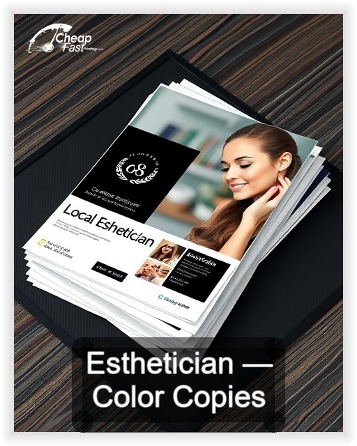 Esthetician business card design sample