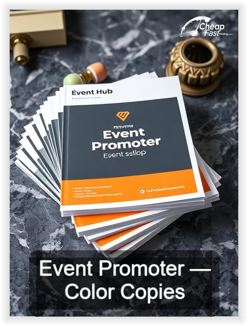 Event Promoter business card design sample