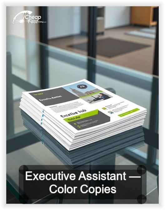 Executive Assistant business card design sample