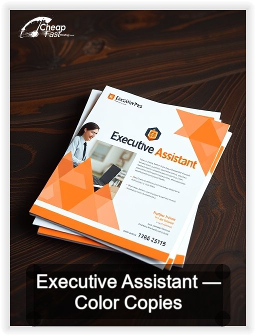 Executive Assistant business card design sample