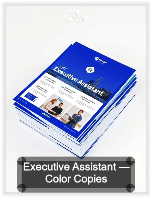 Executive Assistant business card design sample