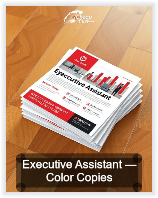 Executive Assistant business card design sample