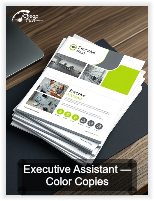 Executive Assistant business card design sample