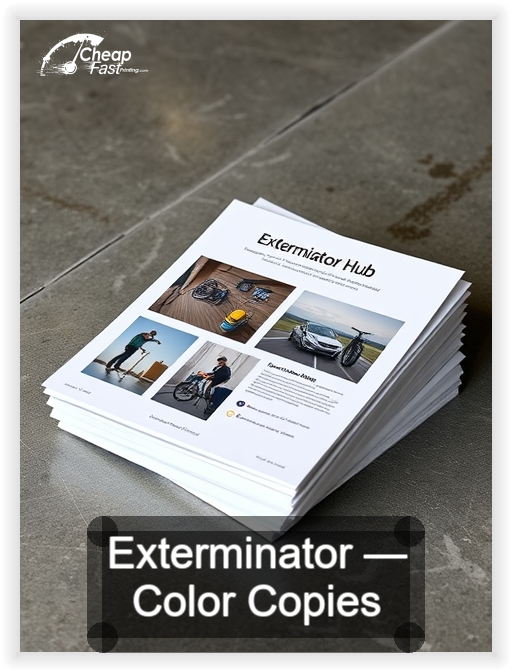 Exterminator business card design sample