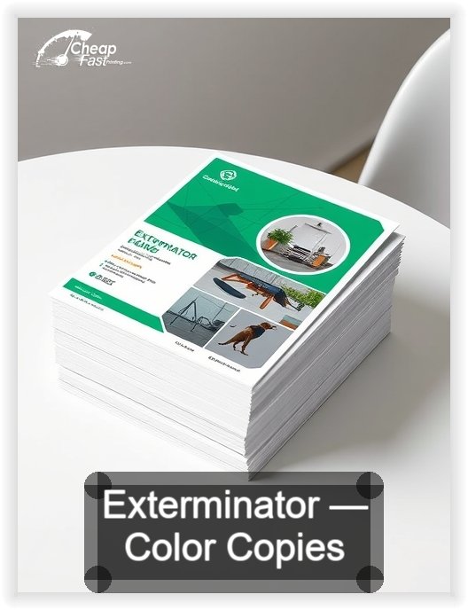 Exterminator business card design sample