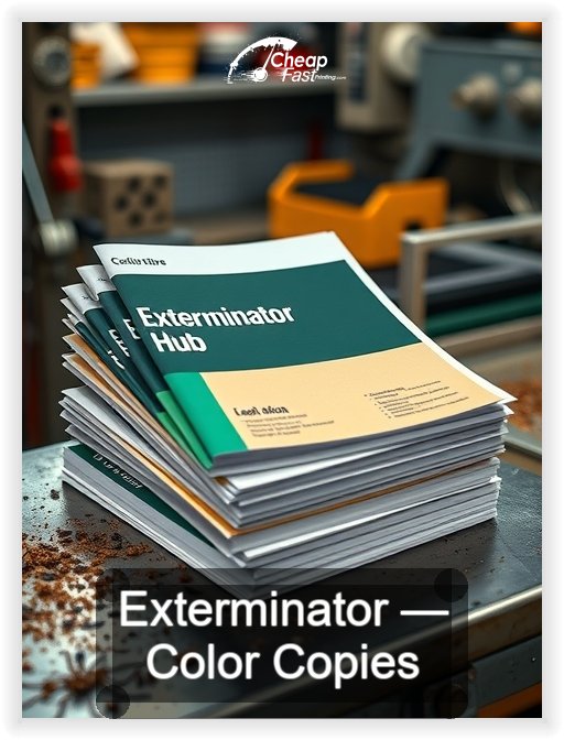Exterminator business card design sample