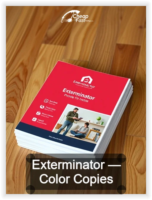 Exterminator business card design sample
