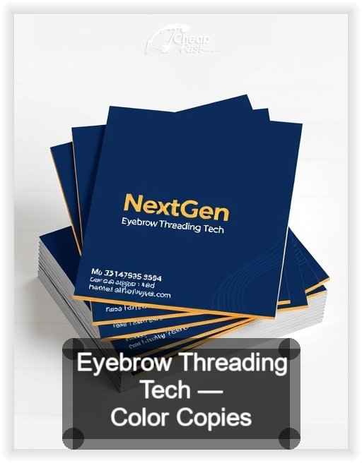 Eyebrow Threading Tech business card design sample
