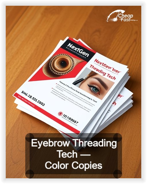 Eyebrow Threading Tech business card design sample