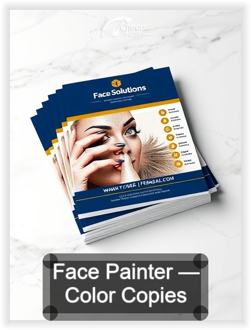 Face Painter business card design sample