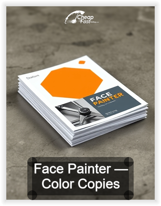 Face Painter business card design sample