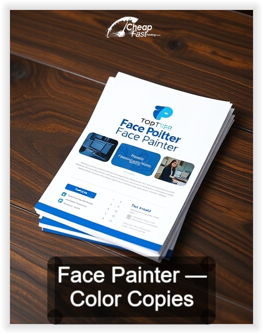 Face Painter business card design sample