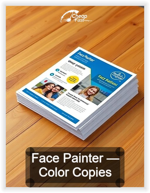 Face Painter business card design sample