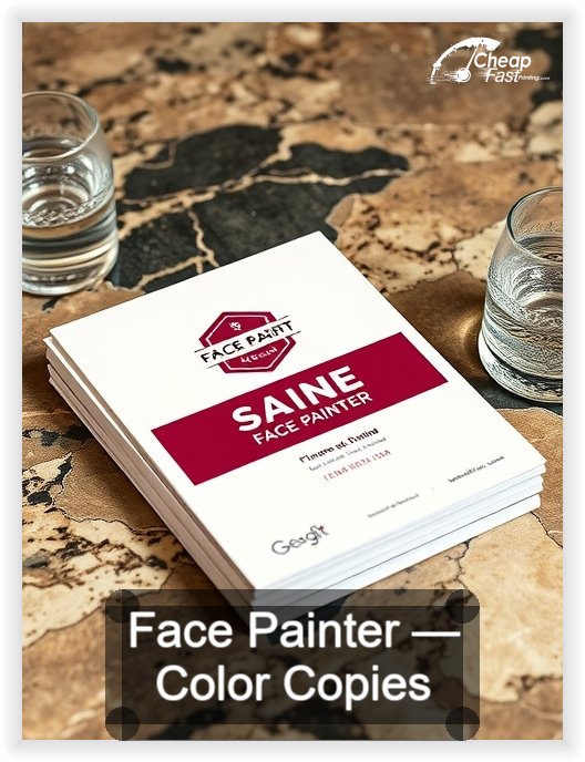 Face Painter business card design sample