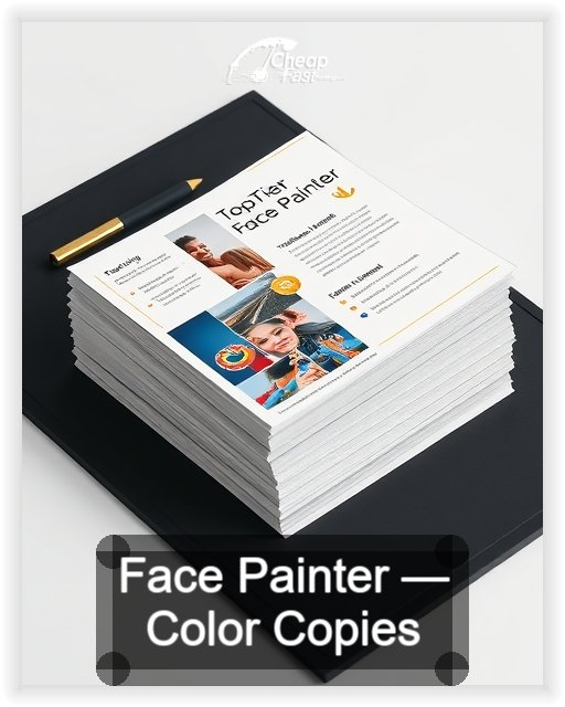 Face Painter business card design sample