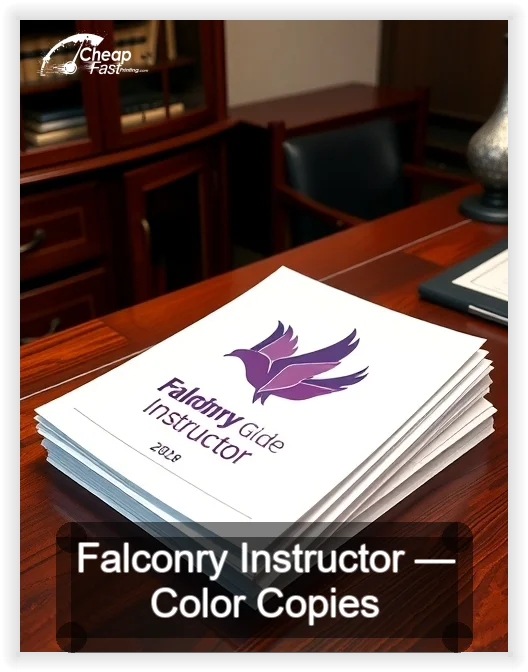 Falconry Instructor business card design sample