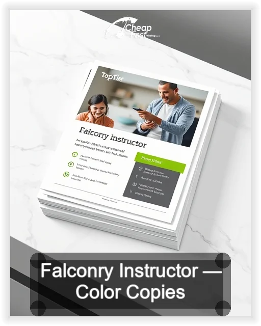 Falconry Instructor business card design sample
