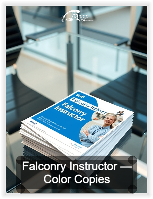 Falconry Instructor business card design sample