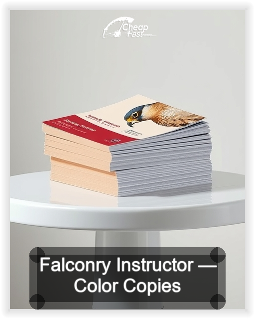 Falconry Instructor business card design sample