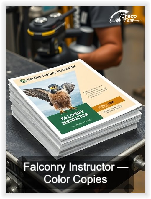 Falconry Instructor business card design sample