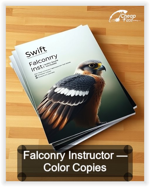 Falconry Instructor business card design sample