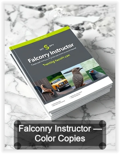 Falconry Instructor business card design sample