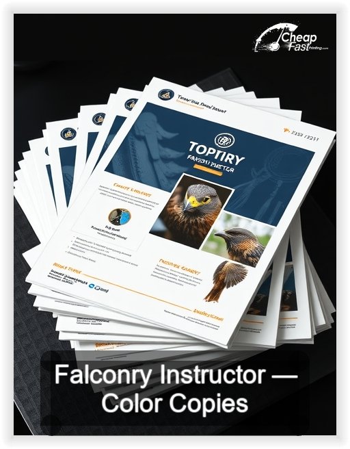 Falconry Instructor business card design sample