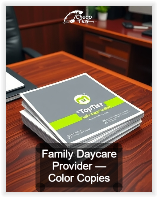Family Daycare Provider business card design sample