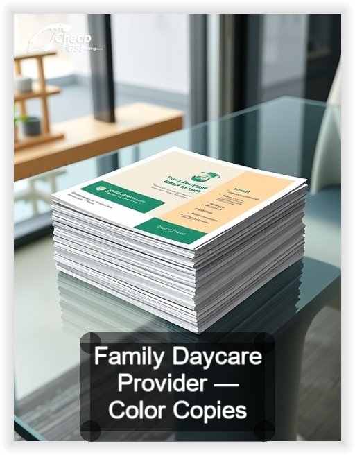 Family Daycare Provider business card design sample