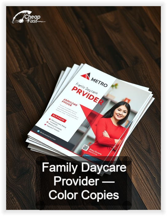 Family Daycare Provider business card design sample