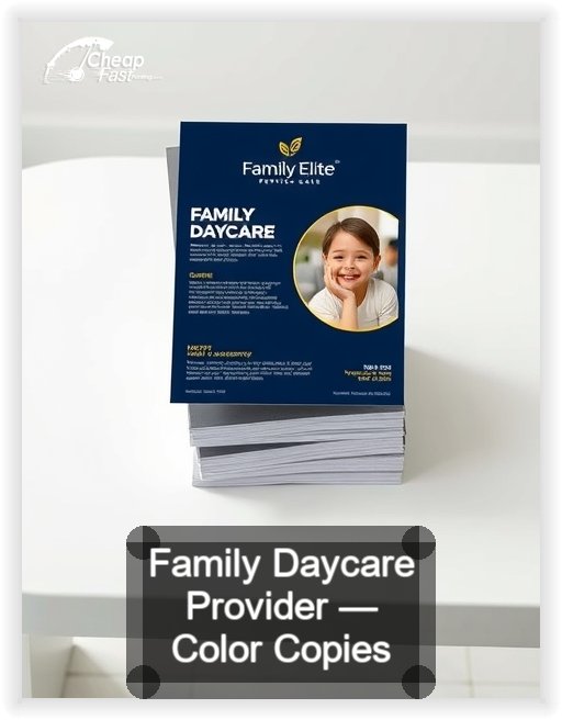 Family Daycare Provider business card design sample