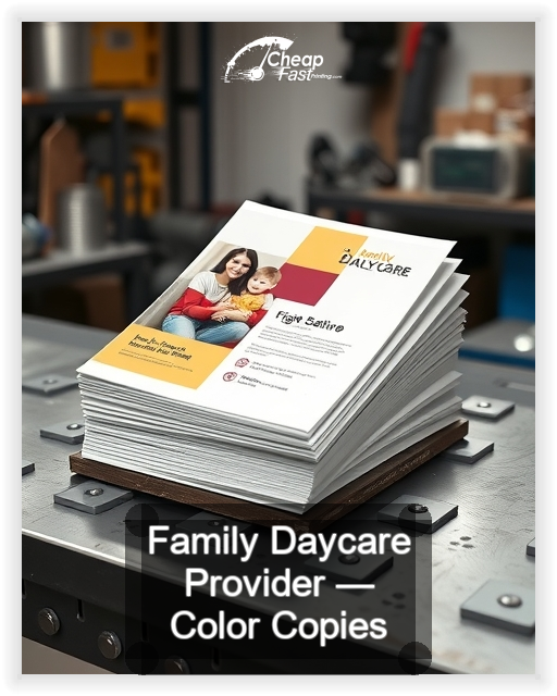 Family Daycare Provider business card design sample
