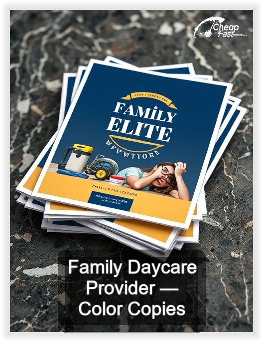 Family Daycare Provider business card design sample