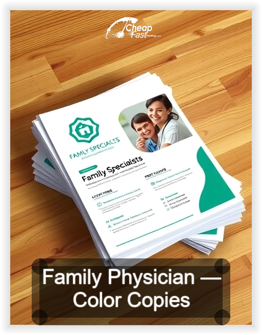 Family Physician business card design sample