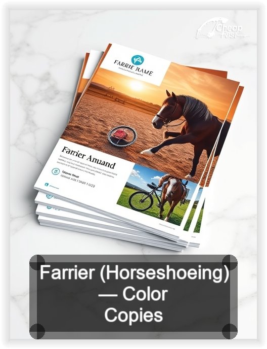 Farrier Horseshoeing business card design sample