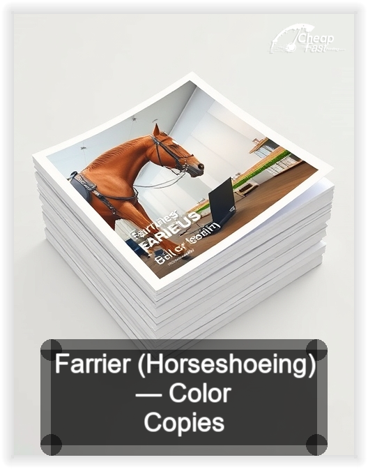 Farrier Horseshoeing business card design sample