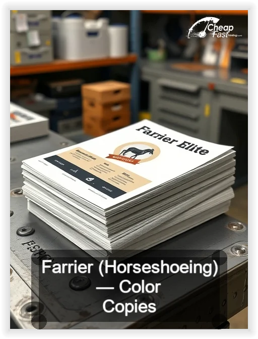 Farrier Horseshoeing business card design sample