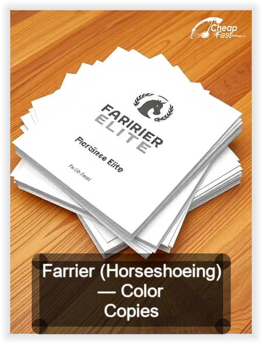 Farrier Horseshoeing business card design sample