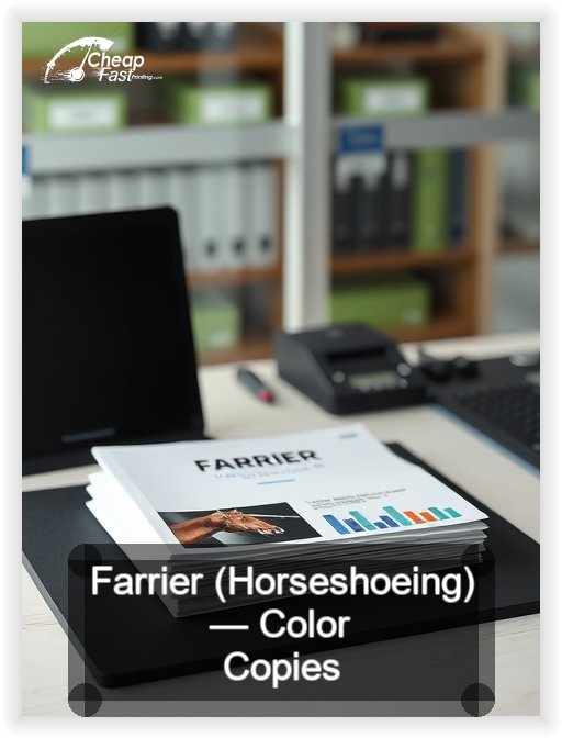 Farrier Horseshoeing business card design sample